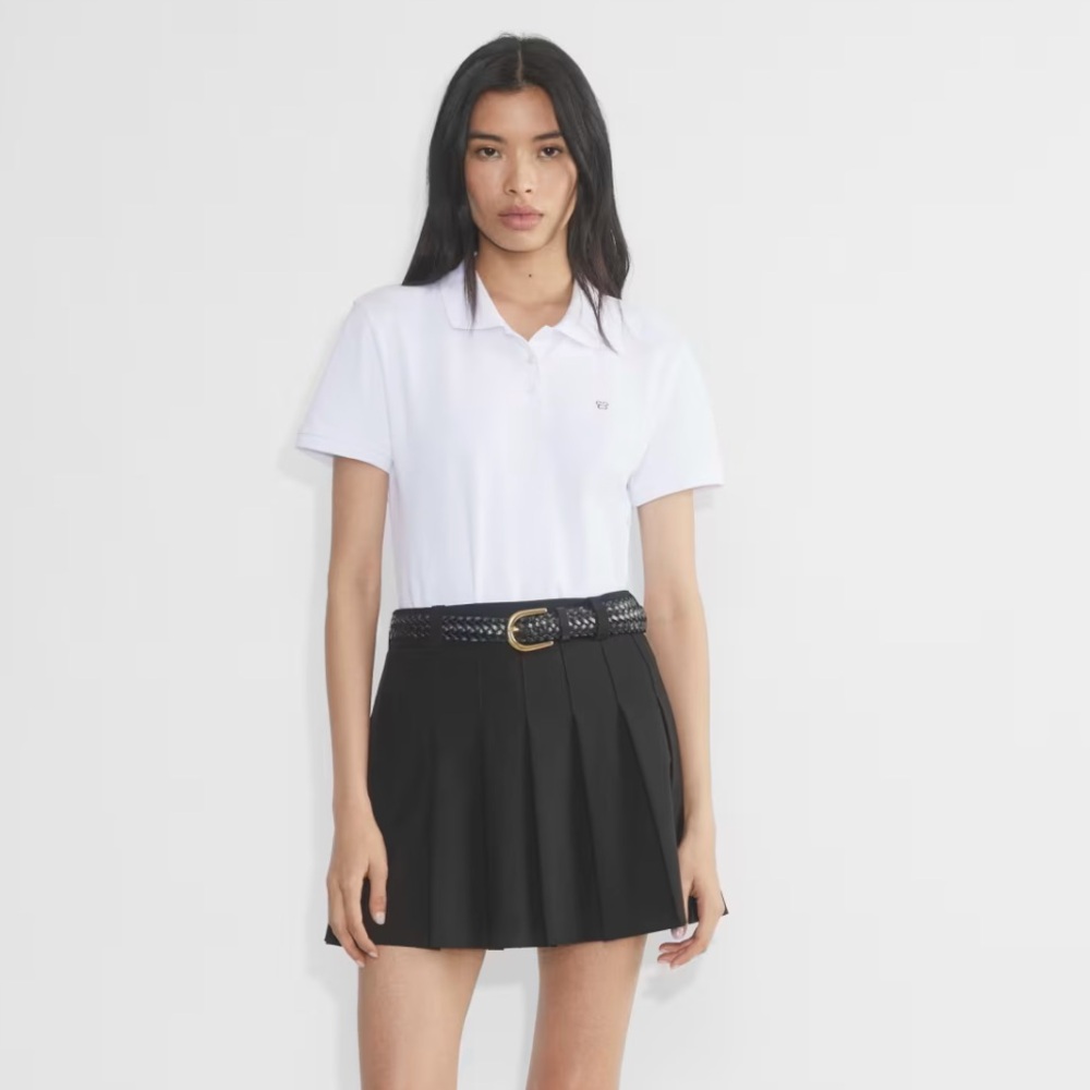 Aritzia Sunday Best Olive Pleated Skirt